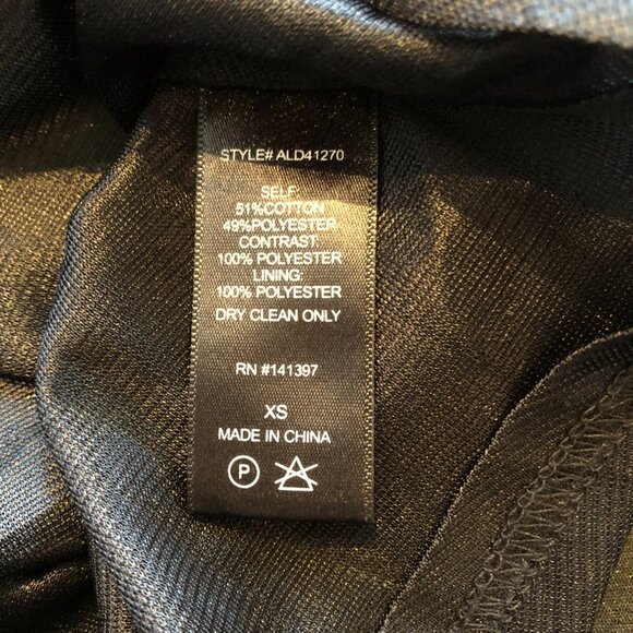 ASTR Black Jacquard LBD A-Line Sleeveless Mini Dress Size XS - Picture 10 of 10